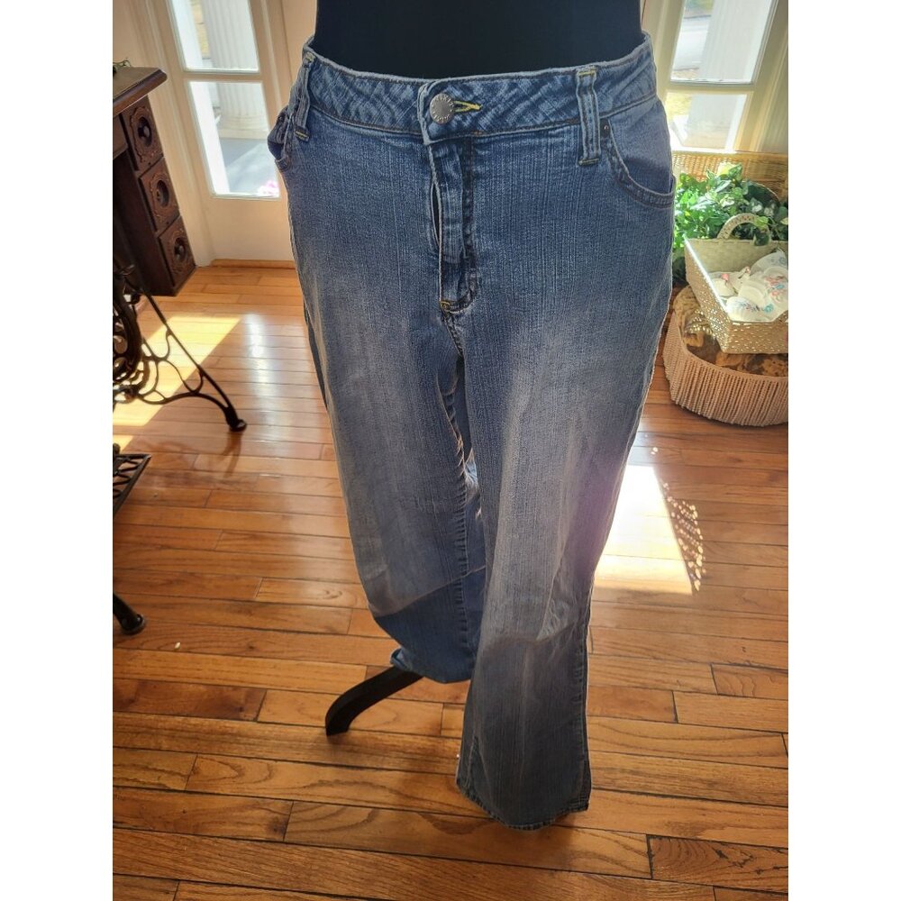 Mixit Vintage y2K Bootcut Jeans Low Rise Light Wash 16W Retro 00s Western